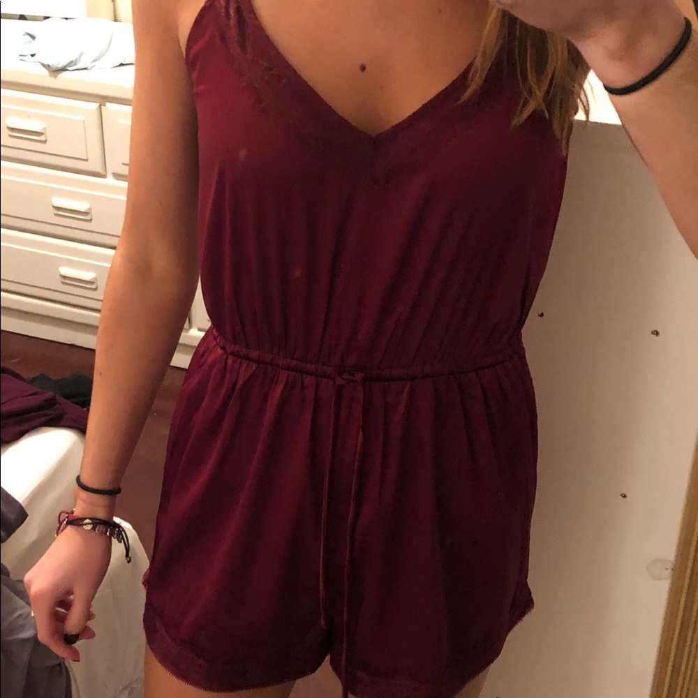 Maroon romper